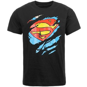 DC Comics - Maglietta Superman strappata nera