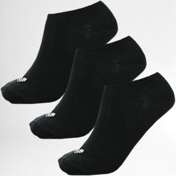 Adidas Originals - Set di 3 calzini invisibili Trefoil Liner S20274 nero