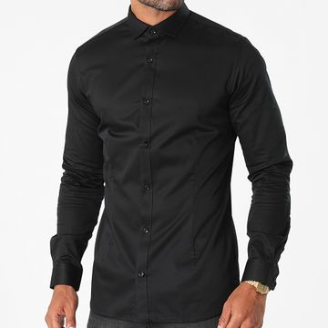 Jack And Jones - Camicia a maniche lunghe nera Parma