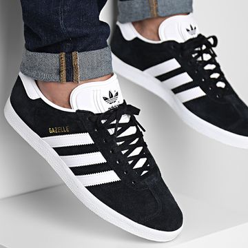 Adidas Originals - Gazelle BB5476 Core Black White Gold Metallic Sneakers