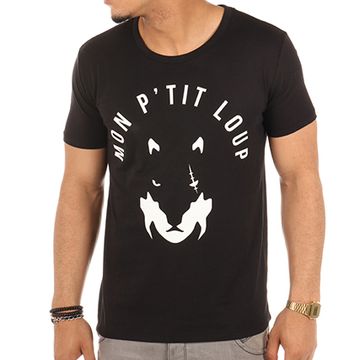Fianso - Maglietta Mon P'tit Loup Nero Bianco