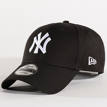 New Era - Cappello da baseball 9Forty League Basic New York Yankees Nero Bianco