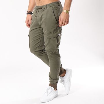 Reell Jeans - Pantaloni Cargo a costine Reflex Verde Khaki