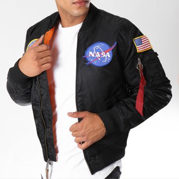 Alpha Industries - Bombardiere MA-1 VF Nasa Nero