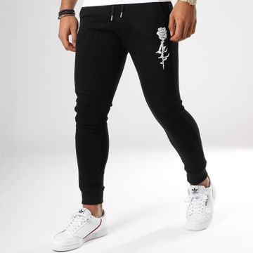 Luxury Lovers - Typo Pantaloni da jogging rosa nero bianco