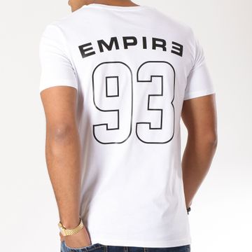 93 Empire - Maglietta 93 Pettorina Impero Bianco Nero