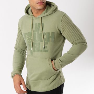 Mac Tyer Untouchable - Felpa con cappuccio Classic Logo Verde Khaki