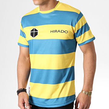 Okawa Sport - Maglia a righe blu chiaro e giallo di Olive e Tom Hirado