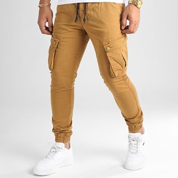 LBO - Pantaloni Cargo Jumbo Skinny color cammello