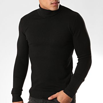 John H - ZW001 Maglione dolcevita nero