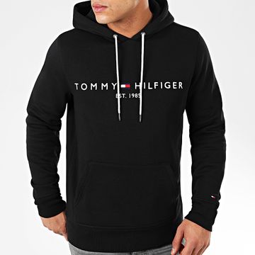 Tommy Hilfiger - Felpa con cappuccio Core Tommy Logo 0752 Nero