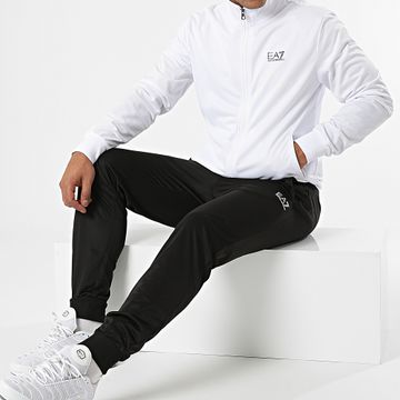 EA7 Emporio Armani - Tuta da ginnastica 8NPV71-PJ08Z Bianco Nero