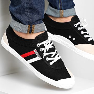 Kawasaki - Sneaker alte in tela retrò K192496 Nero