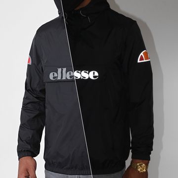 Ellesse - Acera SXG09906 Giacca a vento con collo a cerniera riflettente nero