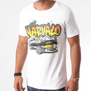 Swift Guad - Narvalo Graffiti Tee Shirt Bianco