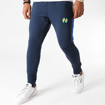 Okawa Sport - Newteam 1 Pantaloni da jogging a bande blu navy