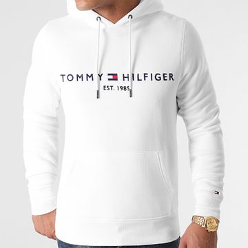 Tommy Hilfiger - Felpa con cappuccio Tommy Logo 1599 Bianco