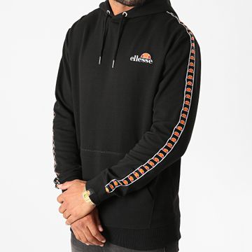 Ellesse - Tofinni Felpa con cappuccio a righe SLB11616 Nero