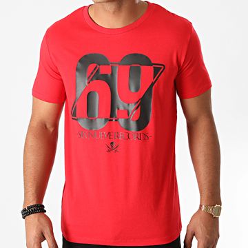 L'Allemand - Maglietta 69 Rosso Nero