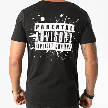 Parental Advisory - Parental Advisory Splatter Back Tee Nero
