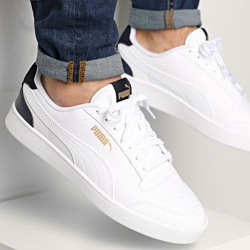 Puma - Sneakers Puma Shuffle 309668 Bianco Peacoat Oro