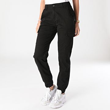 Urban Classics - Pantaloni cargo neri da donna TB3048