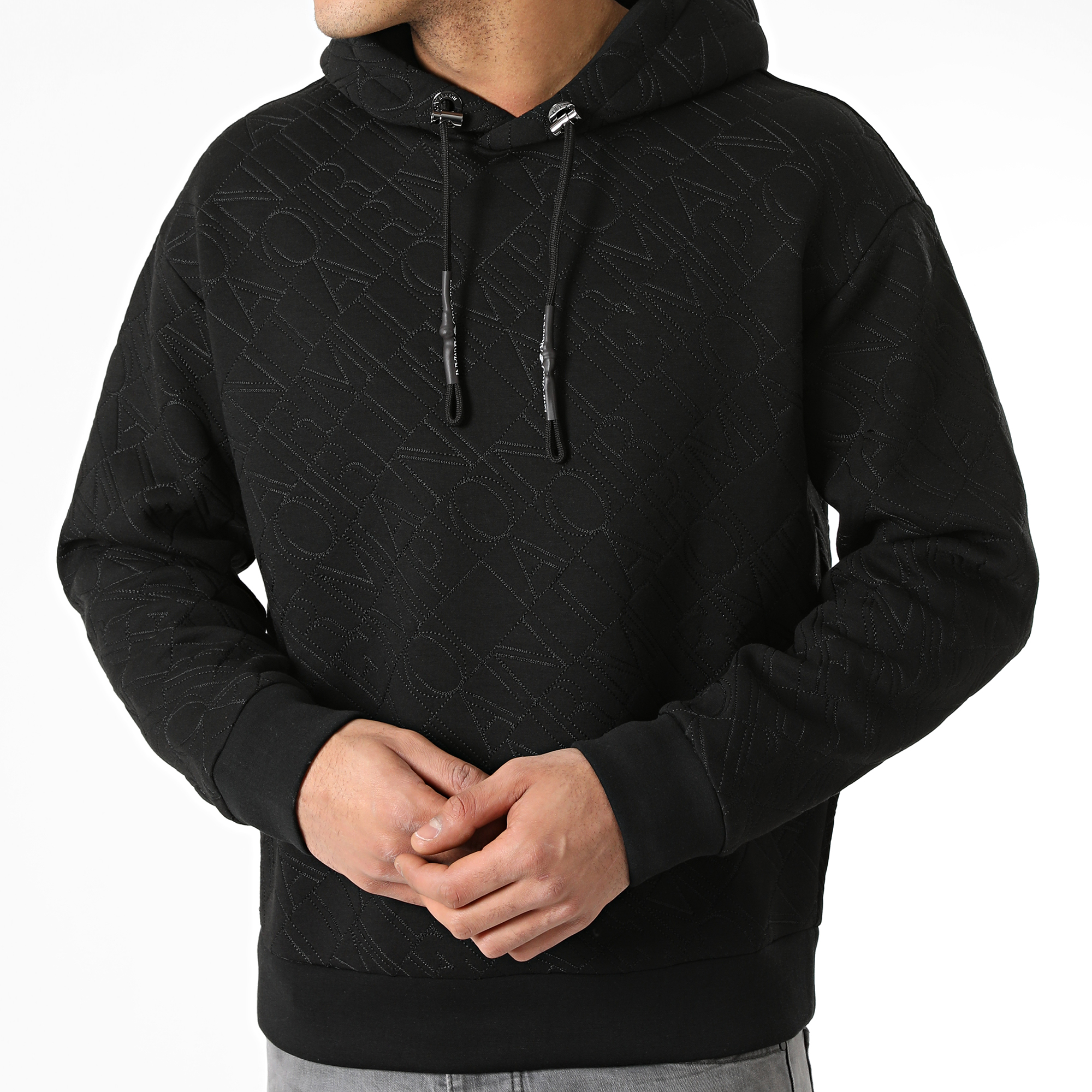 Emporio Armani - Felpa con cappuccio 3K1ME4-1JVSZ Nero