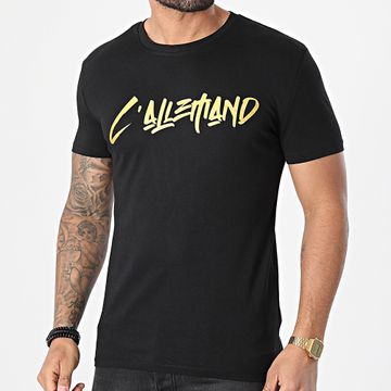 L'Allemand - Maglietta Typo Nero Oro