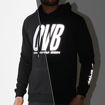 L'Allemand - OVB Felpa con cappuccio riflettente nera