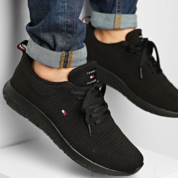 Tommy Hilfiger - Sneakers Corporate Knit Rib Runner 2838 Nero