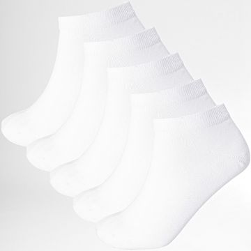 LBO - Confezione da 5 paia di calzini corti 0013 bianco