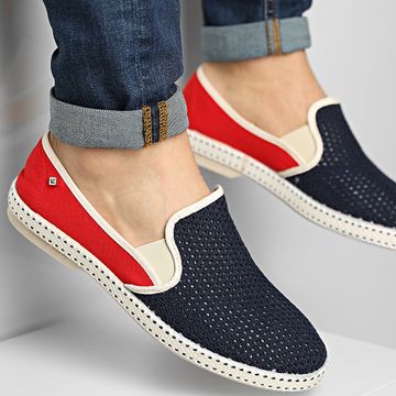 Rivieras - Espadrillas Classic Match France 9999 Navy Blue Red