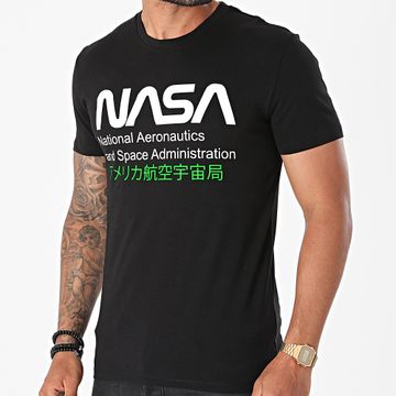 NASA - Admin 2 Tee Shirt Nero Verde Fluorescente
