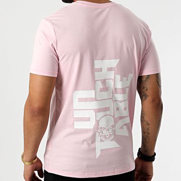 Mac Tyer Untouchable - Maglietta Logo Rosa Bianco