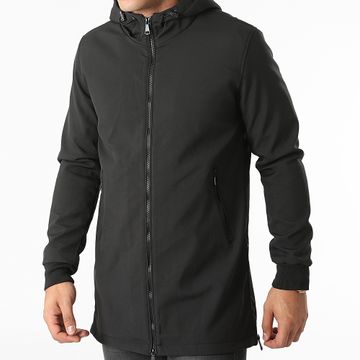Frilivin - Giacca nera con cappuccio e zip