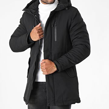 Classic Series - Parka nero con cappuccio