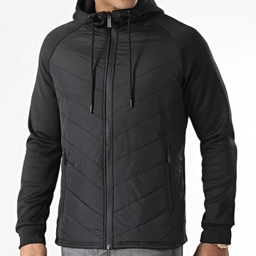 Zayne Paris  - E308 Giacca nera con cappuccio e zip