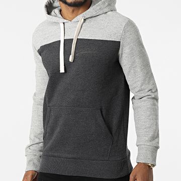 Superdry - Felpa con cappuccio College Vintage Logo Grigio antracite