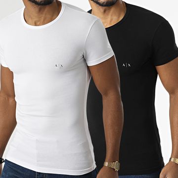 Armani Exchange - Set di 2 magliette 956005-CC282 nero bianco
