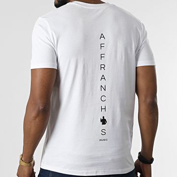 Affranchis Music - Maglietta Vertical Back Bianco Nero