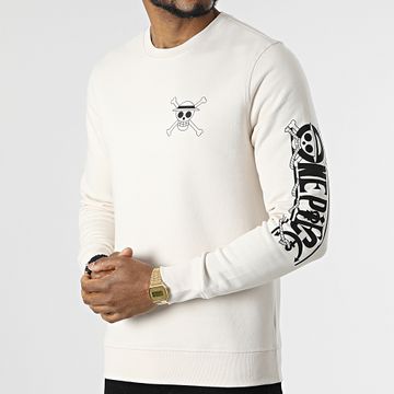 One Piece - Mugiwara Felpa girocollo Beige Nero
