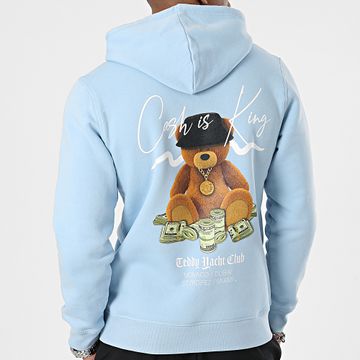 Teddy Yacht Club - Felpa con cappuccio blu cielo