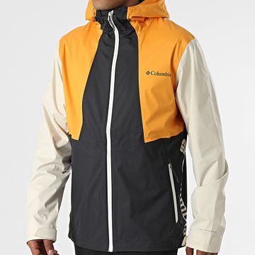 Columbia - Inner Limits 1893991 Beige Nero Arancione Giacca con zip e cappuccio