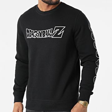 Dragon Ball Z - Felpa girocollo con logo bianco e nero