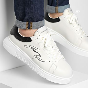 Emporio Armani - X4X264 XM670 Off White Black Sneakers