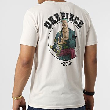 One Piece - Tee Shirt Zoro Back Beige Natural