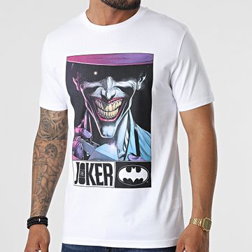 DC Comics - Maglietta Joker Say Cheese Bianco