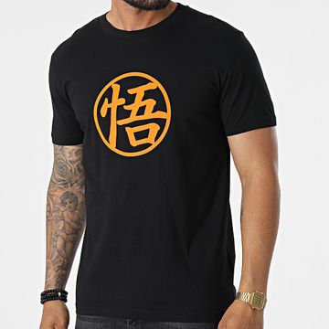 Dragon Ball Z - Maglietta Goku Kanji Nero Arancione