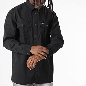Tommy Jeans - Camicia Essential in twill 4174 nero