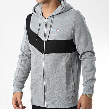 Puma - BMW Motorsport Hdd Giacca con cappuccio e zip 535864 Grigio erica